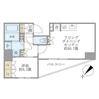 東京都文京区本駒込5【マンション】の間取り