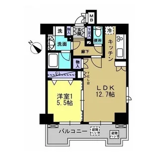 エスティメゾン川崎II【11階】の間取り