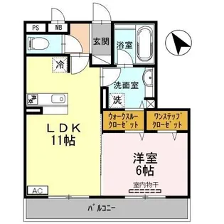 滋賀県草津市野村6【アパート】の間取り