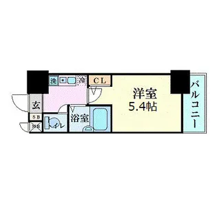 エスリード梅田東【6階】の間取り