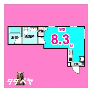 et toi 中村公園(エトワ中村公園)【2階】の間取り