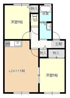 セジュール早出【2階】の間取り