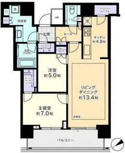 ザ・タワー横浜北仲【17階】の間取り