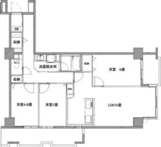 サファーレ中川【3階】の間取り