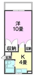 サンセットパレス新都心(TR)【4階】の間取り