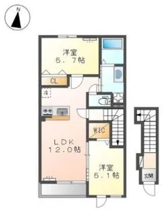 セレーナ【2階】の間取り