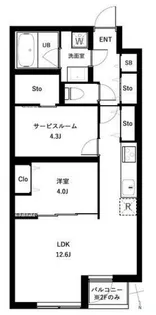 COEUR BLANC西荻窪の間取り