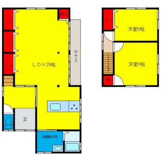 富山県富山市八尾町三田【一戸建】の間取り