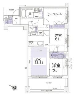KDXレジデンス横濱紅葉坂【6階】の間取り