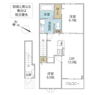 シャルマンドミール II【2階】の間取り