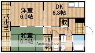 ファミール高丘【1階】の間取り