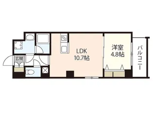 LIFEMENT GLANZ SAKAIMACHI【4階】の間取り