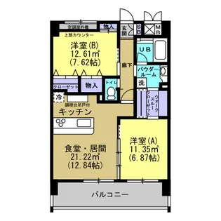 メトロメゾン太子堂【6階】の間取り