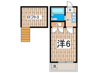 シ-ザ-スパレス【1階】の間取り