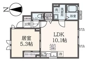 ココ代沢【1階】の間取り