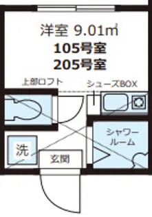 カーサ・フォレスタ【1階】の間取り