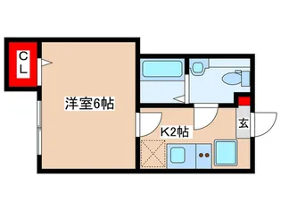 アザーレ・バモス読売ランド前【3階】の間取り