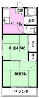 須賀コーポ【1階】の間取り