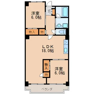 丸の内パークマンション【12階】の間取り