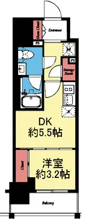テラス横浜鶴見【5階】の間取り