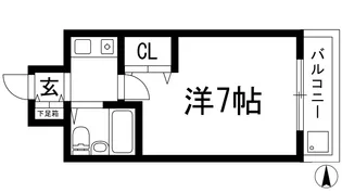 プレステージ岩本【3階】の間取り