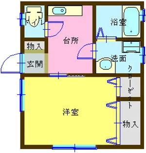 山口県下関市元町【アパート】の間取り