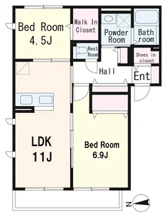 ジュールエスト航空公園【1階】の間取り