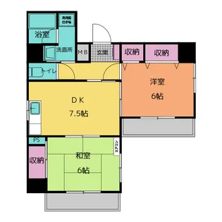 アイティーオー レジデンス元町【5階】の間取り