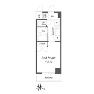 ニューシティアパートメンツ久が原【2階】の間取り