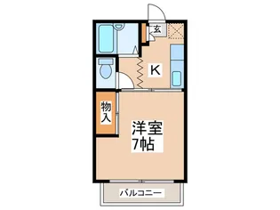 ハイブリッチハイツ【2階】の間取り