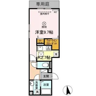 セレーノ【1階】の間取り