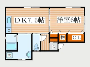 マルフク【1階】の間取り