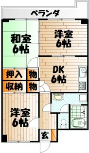 オアシス霧ケ丘II【2階】の間取り