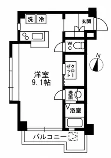 レジディア代々木II【3階】の間取り
