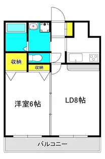 ラフィーネ今里【9階】の間取り