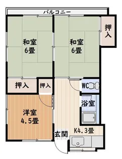 rocco田上台I【2階】の間取り