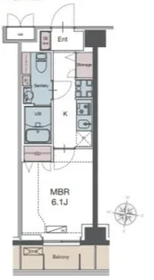 LUXENA勝田台【1階】の間取り