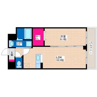 レジデンスコーワ【3階】の間取り