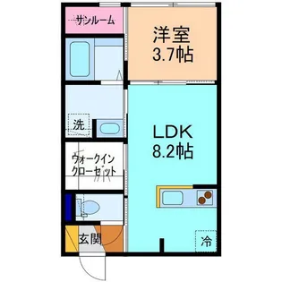 malie hale(マーリエ ハレ)【1階】の間取り