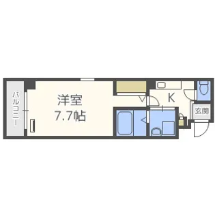 ジラソーレ本町通【5階】の間取り