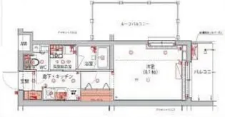 ハーモニーレジデンス新宿THE NORTH【2階】の間取り