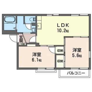 SHM カーサ 谷津【2階】の間取り