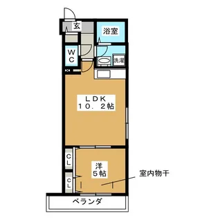 LINOHANA【リノハナ】【3階】の間取り