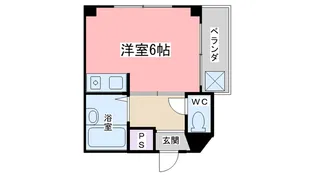 ヴィラ御陵【1階】の間取り