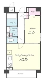 ラルーチェ北大路【4階】の間取り