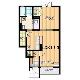 リッチヒルズ城西町【1階】の間取り