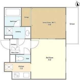 ミストラルコート【1階】の間取り