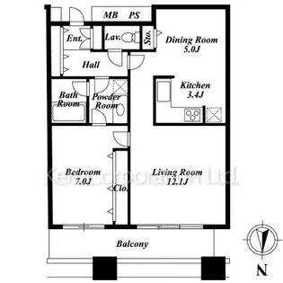 芝浦アイランド エアタワー【30階】の間取り