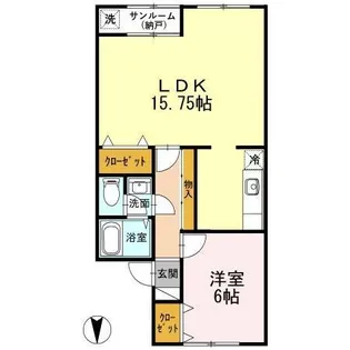 セジュールM・S【2階】の間取り