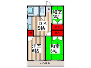第2静和荘【2階】の間取り